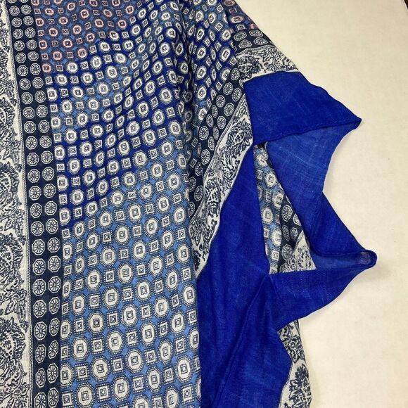 Tahari Womens Cardigan Caftan Printed Coverup Short Sleeve Lightweight One Size - Picture 4 of 9